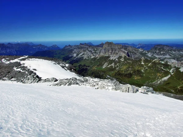 Alpine Gletsjer Onder Bovenste Clariden Kanton Uri Zwitserland — Stockfoto