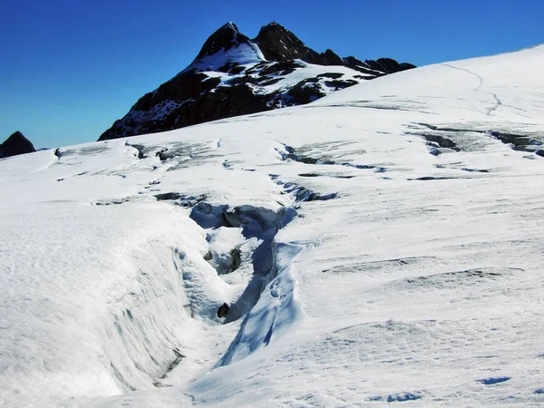 Clariden Summitu Glarus Alpy Pohoří Hranicích Mezi Švýcarskými Kantony Glarus — Stock fotografie