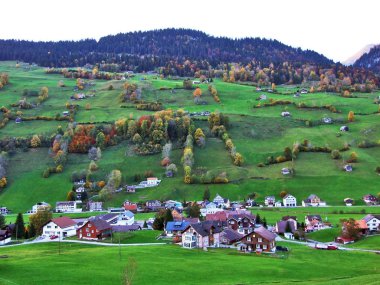 Alt St. Johann Toggenburg bölge ve düşündüklerini Nehri Vadisi - Canton St. Gallen, İsviçre
