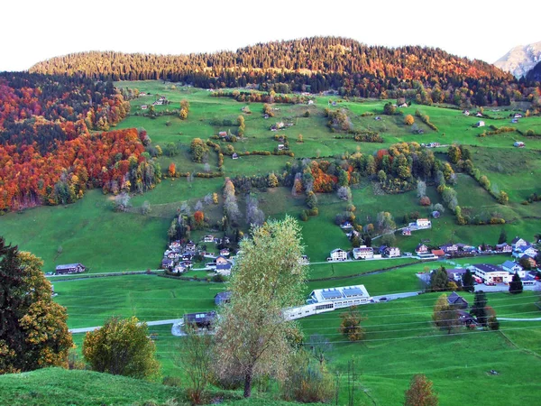 Alt Johann Regionie Toggenburg Czw River Valley Kantonu Gallen Szwajcaria — Zdjęcie stockowe