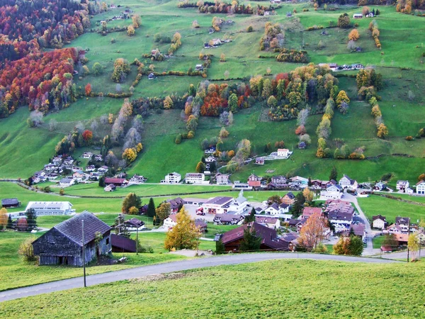 Alt Johann Região Toggenburg Vale Rio Thur Cantão Gallen Suíça — Fotografia de Stock