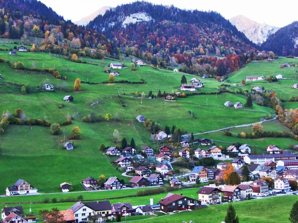 Alt Johann Het Toggenburg Regio Thur River Valley Kanton Gallen — Stockfoto