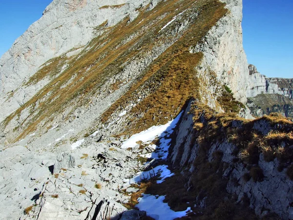 Rocce Pietre Dall Alto Brisi Dalla Valle Rocciosa Frumseltal Cantone — Foto Stock