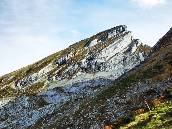 Pico Rocoso Brisi Cordillera Churfirsten Cantón Gallen Suiza —  Fotos de Stock