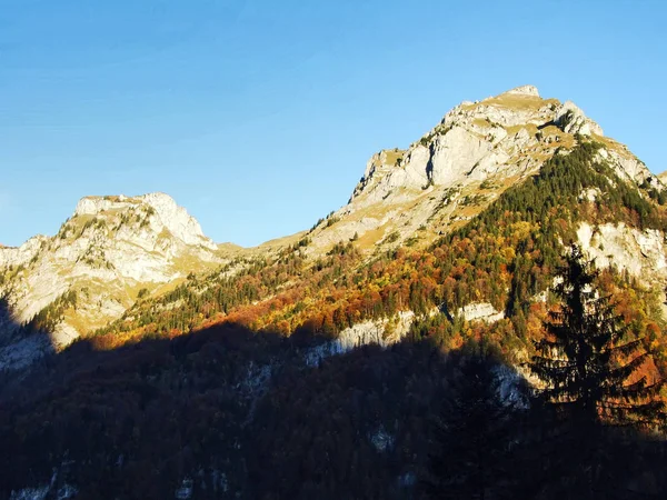 Βραχώδη Κορυφή Dejenstogg Dejenstock Στο Glarus Άλπεις Οροσειρά Καντόνι Της — Φωτογραφία Αρχείου