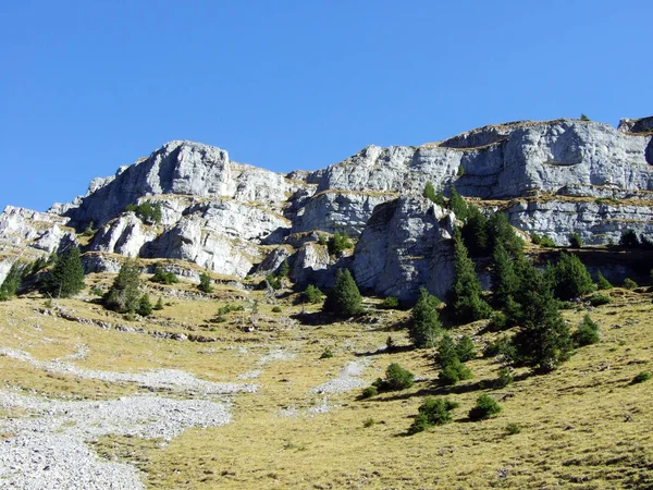 Скельний Пік Глітерхорн Гірському Асортименті Глатус Альп Кантон Ггюс Швейцарія — стокове фото