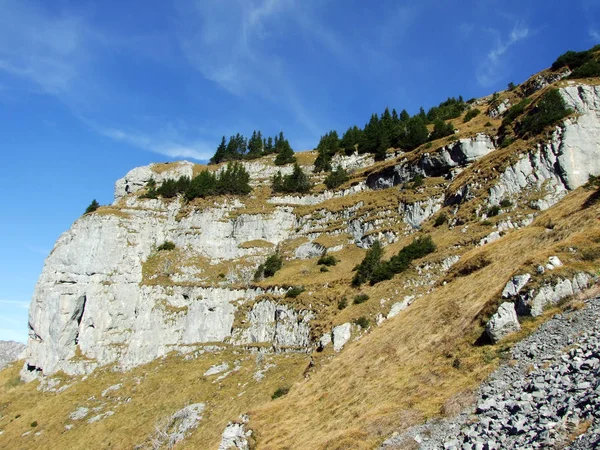 Skalisty Szczyt Gleiterhorn Glarus Alps Pasmo Górskie Kantonie Glarus Szwajcaria — Zdjęcie stockowe