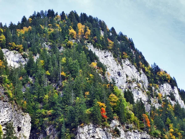 Sommet Rocheux Sulzberg Dans Chaîne Montagnes Des Alpes Glaris Dessus — Photo