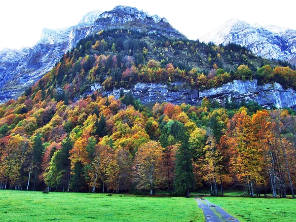 Sziklás Csúcs Gleiterhorn Glarus Alpok Hegység Glarus Kantonban Svájc — Stock Fotó