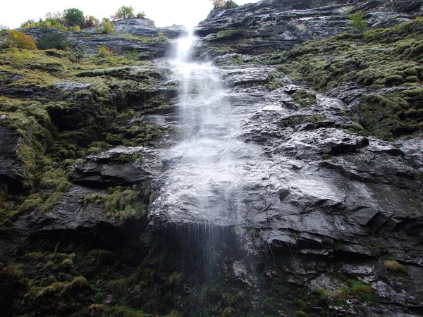 Darlibachfall Waterfall Klontal Valley Next Lake Klontalersee Canton Glarus Switzerland — Stock fotografie