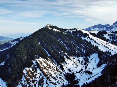Kronberg dağ Spitzli -: Appenzell Innerrhoden Canton, İsviçre tepesinden görünümü