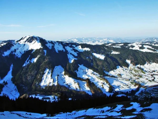 Wzgórzu Hochalp Pobliżu Urnasch Osada Kanton Appenzell Ausserrhoden Szwajcaria — Zdjęcie stockowe