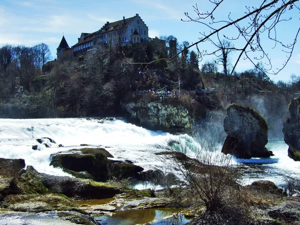 Schloss Laufen Rheinfall Laufen Castle Neuhausen Rheinfall Cantón Schaffhausen Suiza — Foto de Stock