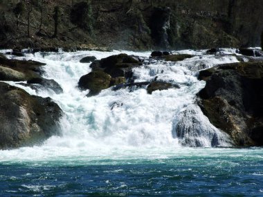 Rhine Falls veya Rheinfall şelale, Neuhausen kulüpler Rheinfall - Canton Schaffhausen, İsviçre