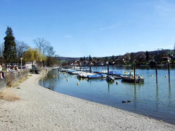 Der Rhein Stein Rhein Kanton Schaffhausen Schweiz — Stockfoto