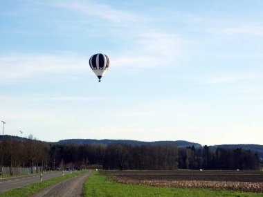 Nehir Ren Vadisi - Canton Zürih, İsviçre balon ile uçuş