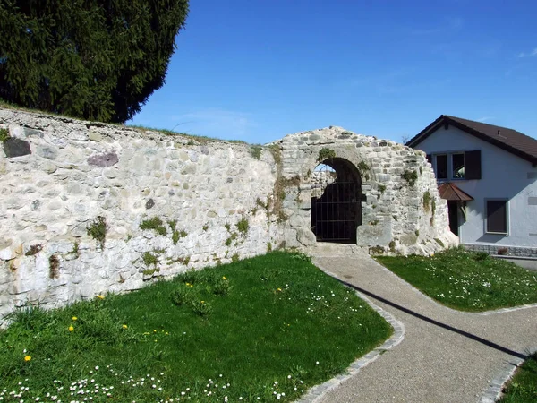 Kastell Tasgetium Romische Ruinen Tasgaetium Stein Rhein Canton Sciaffusa Svizzera — Foto Stock