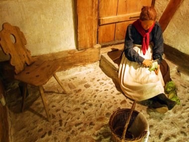 Etnik müzede Stein am Rhein - Canton Schaffhausen, İsviçre