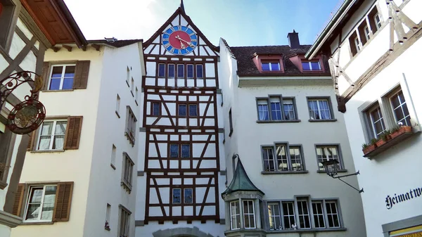 Edificios Históricos Arquitectura Tradicional Stein Rhein Cantón Schaffhausen Suiza —  Fotos de Stock