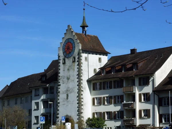 Historische Gebäude Und Traditionelle Architektur Stein Rhein Kanton Schaffhausen Schweiz — Stockfoto