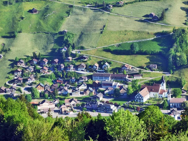 Alt Johann Regionie Toggenburg Czw River Valley Kantonu Gallen Szwajcaria — Zdjęcie stockowe