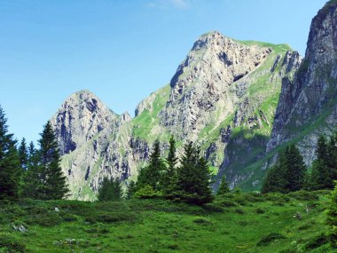 Dağ Alvier Appenzell Alp dağ silsilesi - St. Gallen kantonu, İsviçre