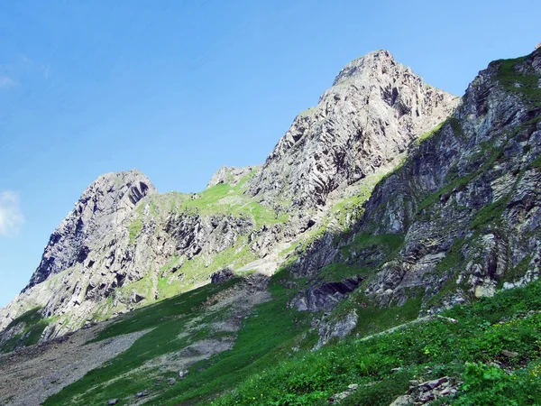 Mountain Alvier Appenzell Alperna Bergskedja Kantonen Sankt Gallen Schweiz — Stockfoto