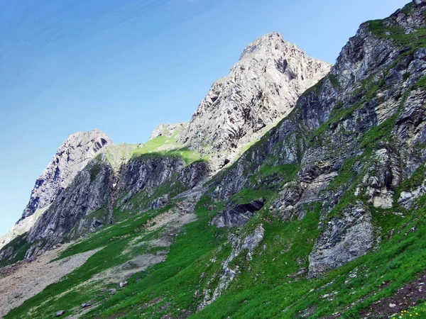 Montaña Alvier Los Alpes Appenzell Cantón Gallen Suiza — Foto de Stock
