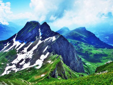 Gauschla tepe Appenzell Alp dağ silsilesi - St. Gallen kantonu, İsviçre