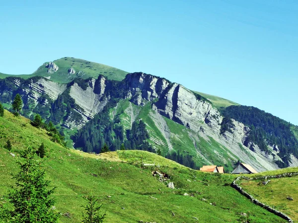 Verschmutchopf Κορυφή Του Appenzell Άλπεις Οροσειρά Καντόνιο Του Gallen Ελβετία — Φωτογραφία Αρχείου