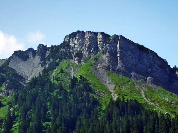 Verschmutchopf Pico Cordilheira Dos Alpes Appenzell Cantão Gallen Suíça — Fotografia de Stock