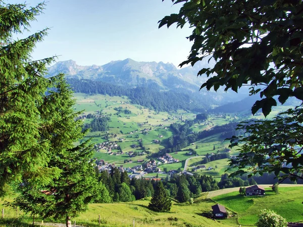 Unterwasser Settlement River Thur Valley Canton Gallen Switzerland — Stock Photo, Image