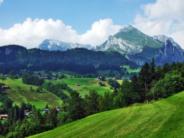 Dağ Alpstein - Canton St. Gallen, İsviçre