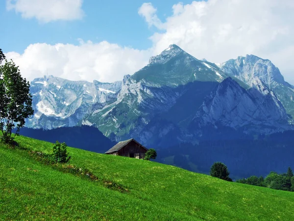 Alpstein Cantão Gallen Suíça — Fotografia de Stock