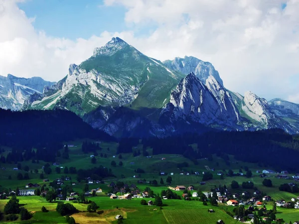 Οροσειρά Alpstein Καντόνιο Του Gallen Ελβετία — Φωτογραφία Αρχείου