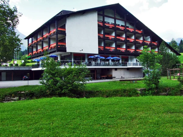Hotel Sntis Unterwasser Toggenburg Region Kantonu Gallen Szwajcaria — Zdjęcie stockowe