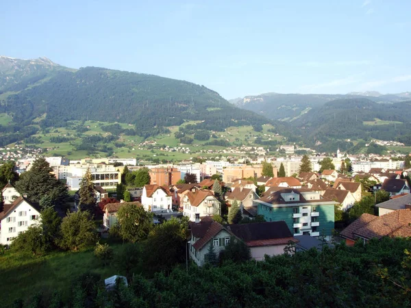 Sargans Avveckling Eller Sargans Kommun Kantonen Sankt Gallen Schweiz — Stockfoto