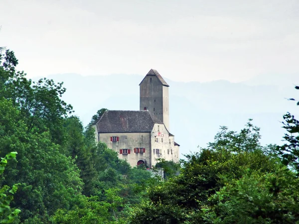 Schloss Sargans Oder Schloss Sargans Kanton Gallen Schweiz — Stockfoto