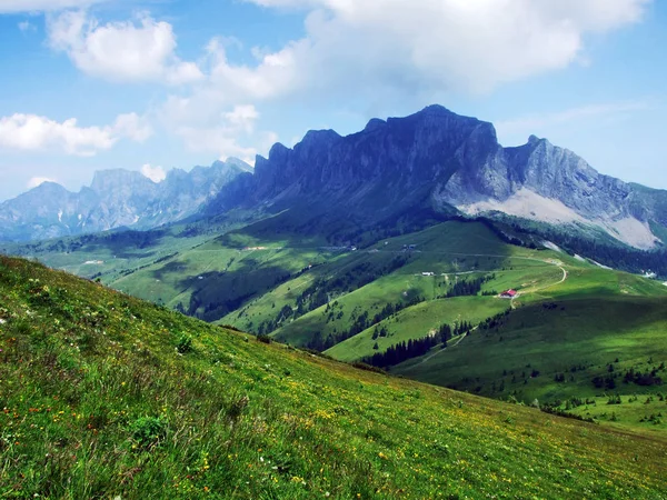 Girenspitz Gauschla Montanhas Gama Rtikon Dos Alpes Cantão Gallen Suíça — Fotografia de Stock