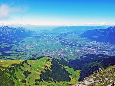 Ren Nehri kentinde İsviçre Saint Gallen - Canton St. Gallen, İsviçre