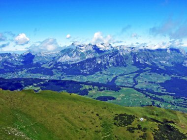 Dağ Alpstein - Canton St. Gallen, İsviçre