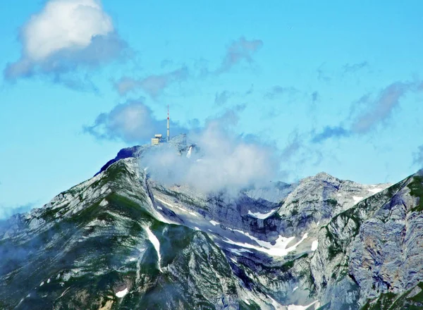 Οροσειρά Alpstein Καντόνιο Του Gallen Ελβετία — Φωτογραφία Αρχείου