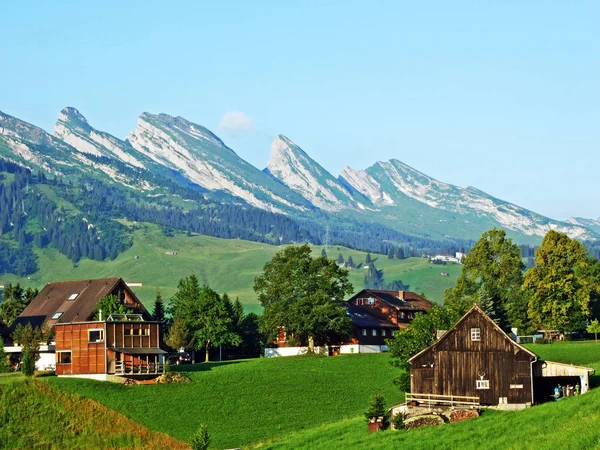 Berg Massive Churfirsten Zwischen Flusstälern Thurtal Und Seeztal Kanton Gallen — Stockfoto