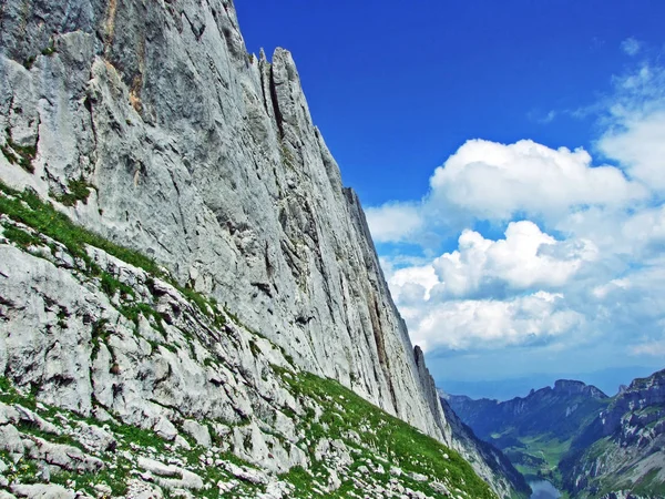 Stones Rocks Alpstein Mountain Range Cantons Gallen Appenzell Innerrhoden Switzerland — Stock Photo, Image