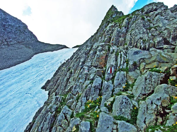 Steine Und Felsen Des Alpsteingebirges Kantone Gallen Und Appenzell Innerrhoden — Stockfoto