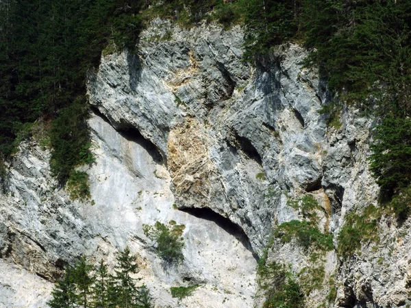 Kameny Skály Alpstein Pohoří Kantonech Sankt Gallen Appenzell Innerrhoden Švýcarsko — Stock fotografie