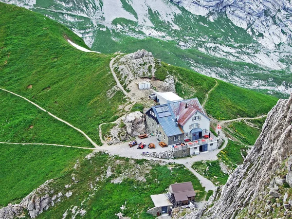 Mountain Hut Sac Hutte Zwinglipass Zwinglipass Hutte Sektion Toggenburg Canton — Stock Photo, Image