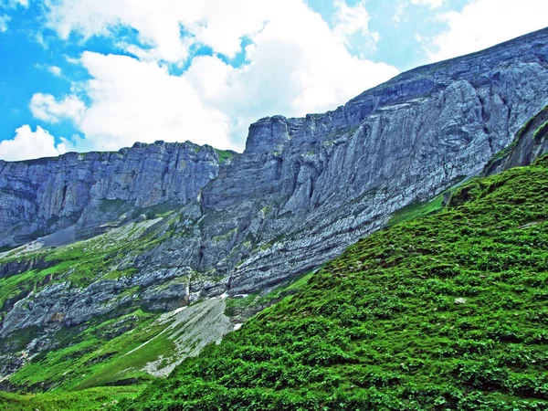 Roslenfirst Saxer First Dans Chaîne Montagnes Alpstein Canton Appenzell Innerrhoden — Photo