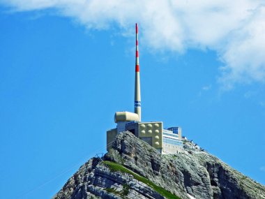 Santis das Hotel veya otel Santis ve Santisgipfel Panorama Restoran - kantonları Appenzell ve St. Gallen, İsviçre