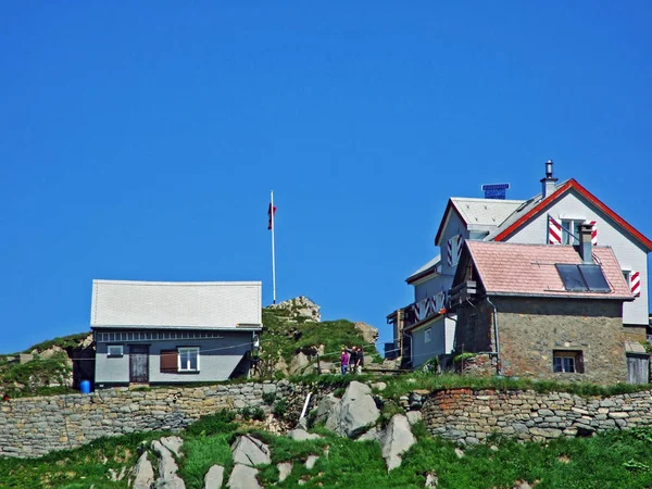 Berggasthaus Tierwis Vagy Hegyi Étterem Tierwis Gallen Svájc Valamint Appenzell — Stock Fotó